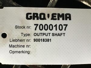 Liebherr Arbre de sortie